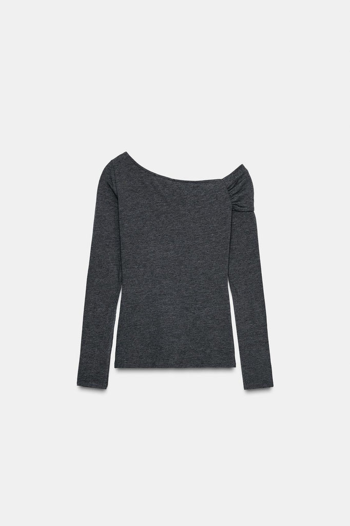 CAMISOLA DECOTE ASSIMÉTRICO