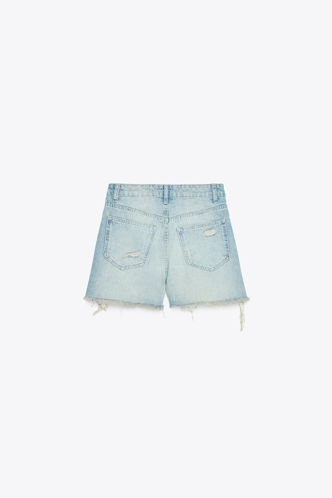 CALÇÕES DENIM MOM FIT CINTURA CRUZADA