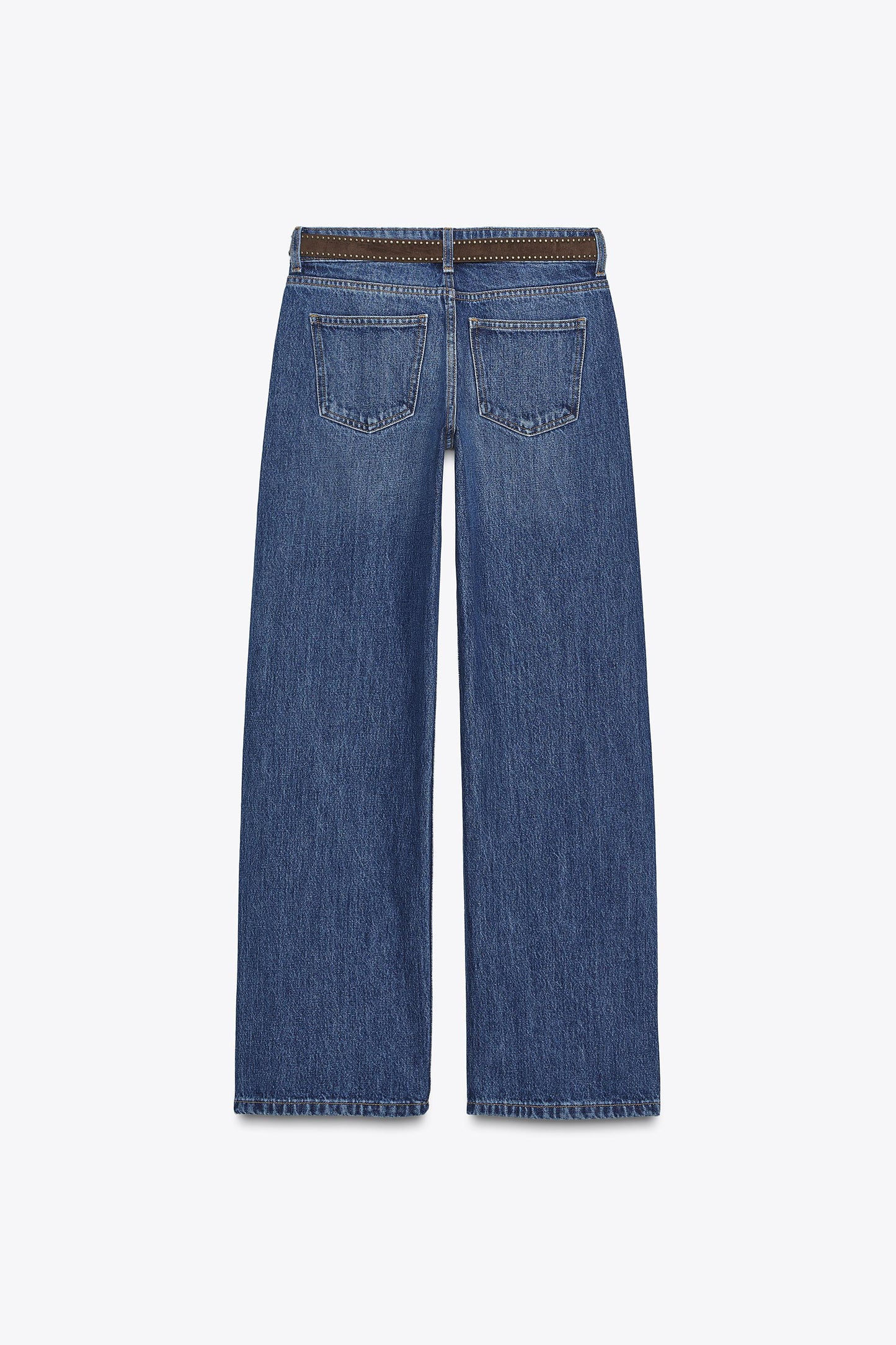 JEANS WIDE LEG CINTURA BAIXA COM CINTO