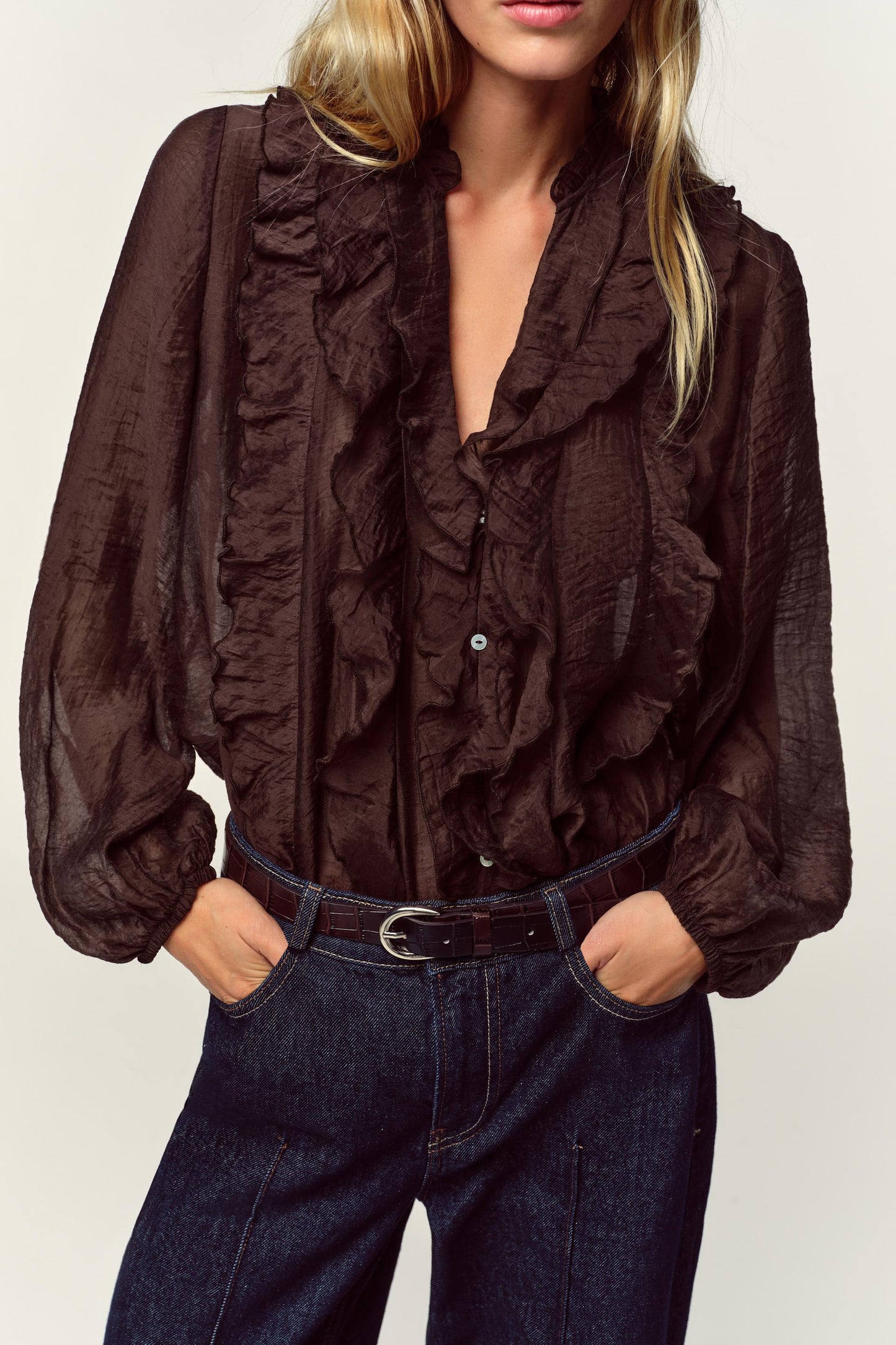 BLUSA FOLHOS