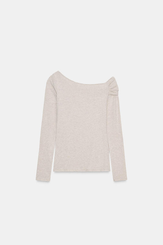 CAMISOLA DECOTE ASSIMÉTRICO
