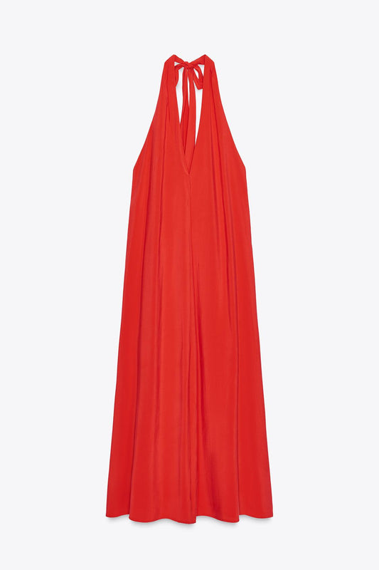 VESTIDO MIDI HALTER