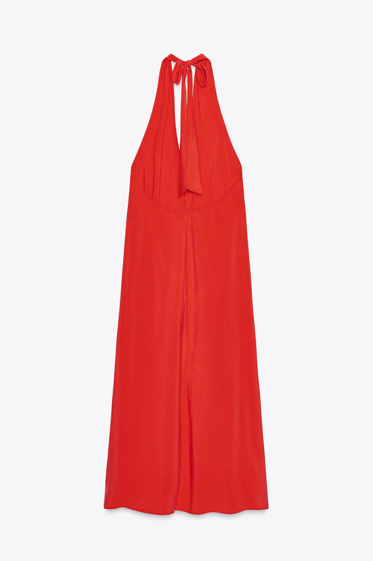 VESTIDO MIDI HALTER