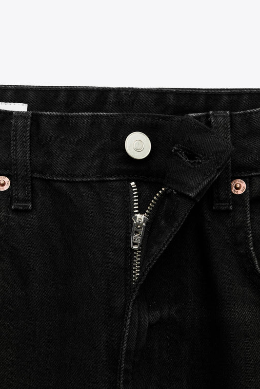CALÇAS DE GANGA WIDE LEG CINTURA SUBIDA