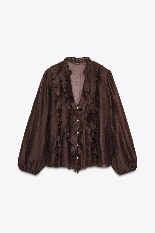 BLUSA FOLHOS
